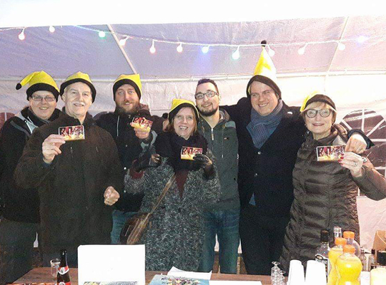 MFL op kerstmarkt in Geluwe kerstmarkt in Geluwe