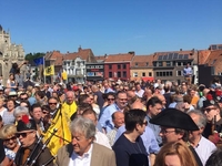 Opening nieuwe Leiebrug