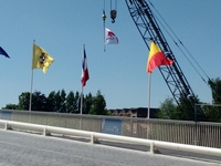 Opening nieuwe Leiebrug